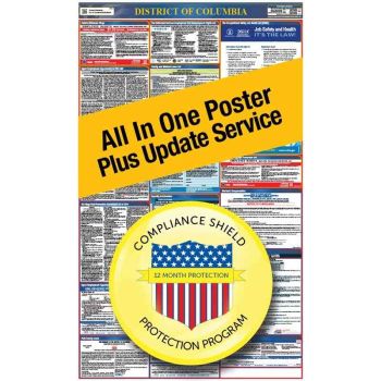 District of Columbia All In One Poster + 3 Year Replacement Poster