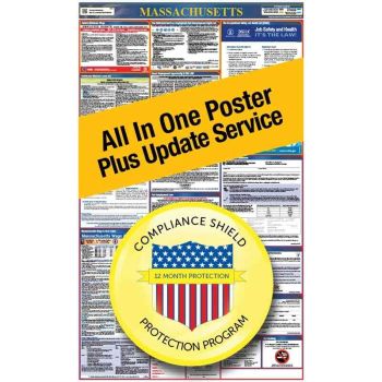 Massachusetts All In One Poster + 2 Year Replacement Poster