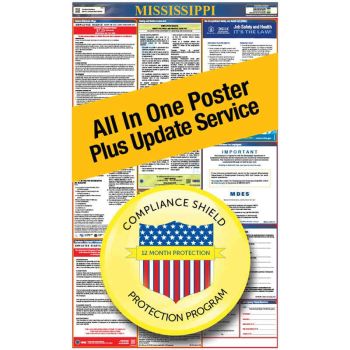 Mississippi All In One Poster + 2 Year Replacement Poster