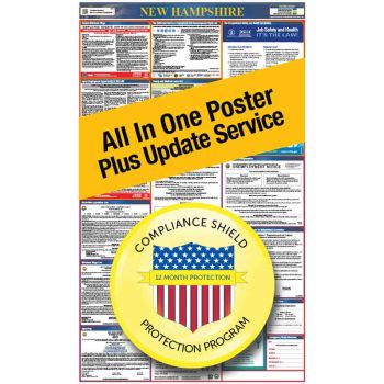 New Hampshire All In One Poster + 2 Year Replacement Poster