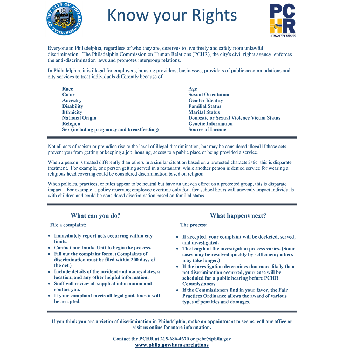 Philadelphia Know Your Rights Poster