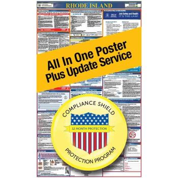 Rhode Island All In One Poster + 2 Year Replacement Poster