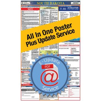 South Dakota All In One Poster + 1 Year E-Update Service