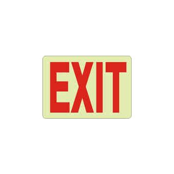 Exit Sign - Glow in the dark (10"x14")