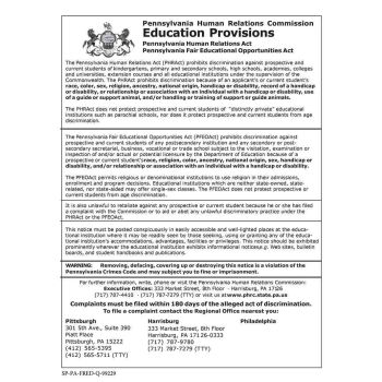 Pennsylvania Fair Education Poster