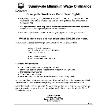 City of Sunnyvale Workers: Know Your Rights