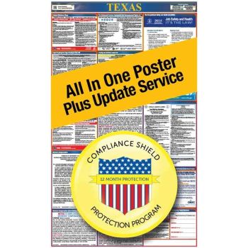 Texas All In One Poster + 3 Year Replacement Poster