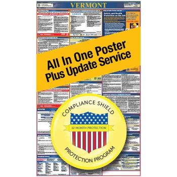 Vermont All In One Poster + 2 Year Replacement Poster