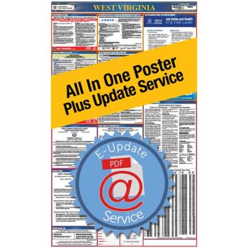 West Virginia All In One Poster + 2 Year E-Update Service